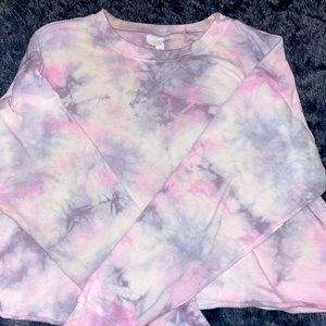 Target, tye dye crew neck crop sweater, small